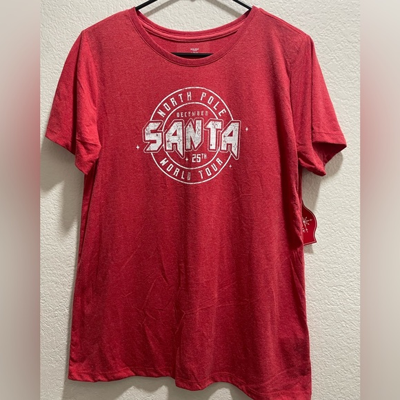 Santa 🧑🏼🎄 T-Shirt, Women’s Size L (12-14), NWT - Picture 1 of 4
